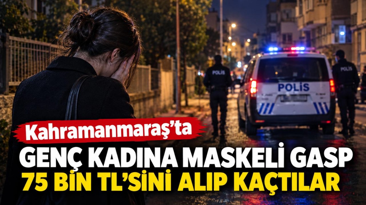 Kahramanmaraş’ta Genç Kadının 75 Bin Lirasını Alıp Kaçtılar