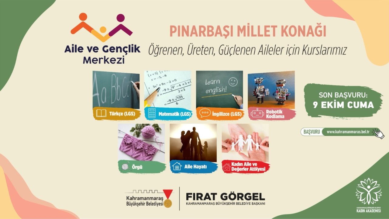 Pınarbaşı Millet Konağı’nda Yeni Eğitim Dönemi Başlıyor