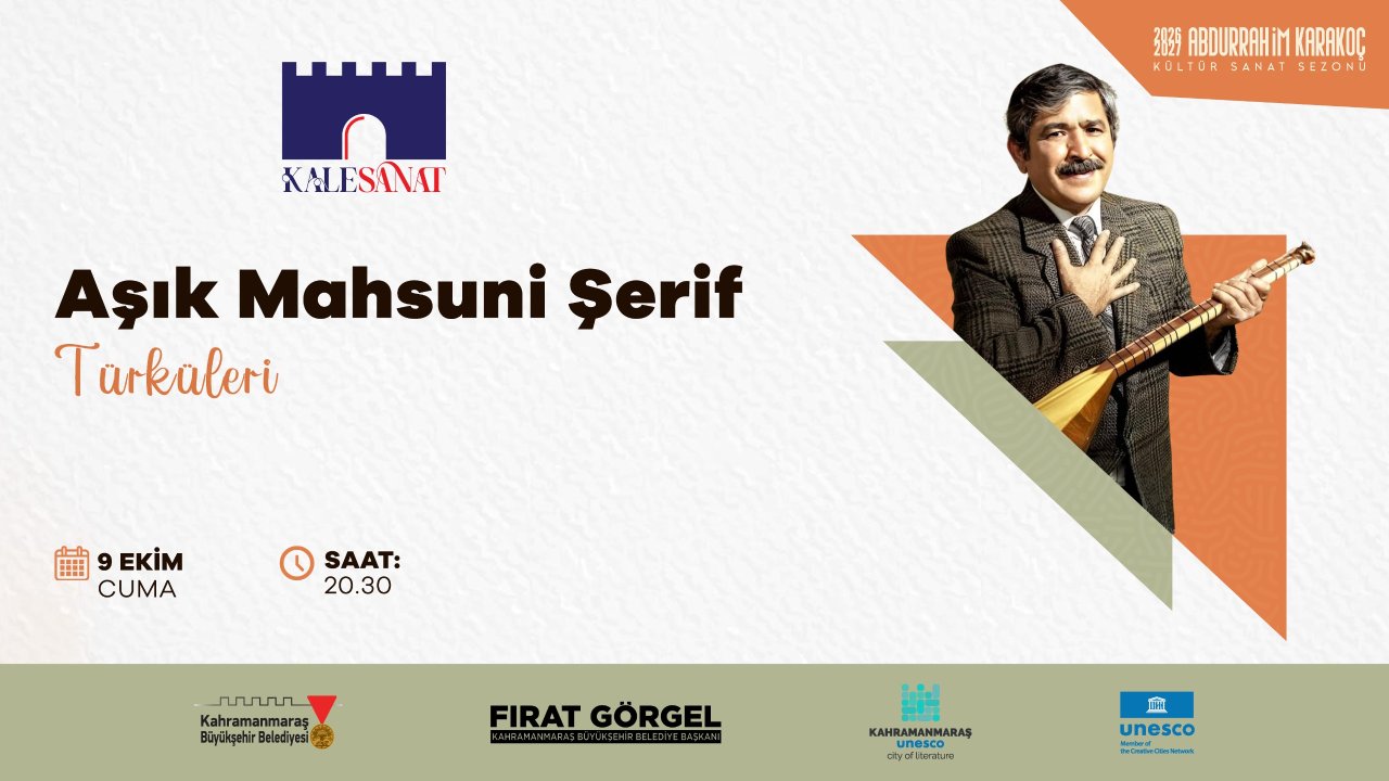 Kahramanmaraş Kalesi’nde Cuma Günü Sanat ve Türkü Buluşması