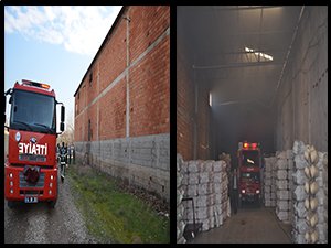 Tekstil fabrikasında yangın