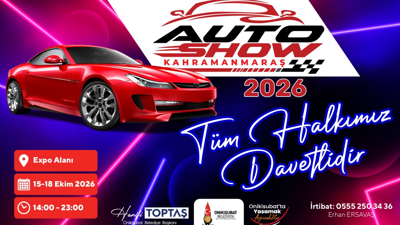Kahramanmaraş’ta 2. Auto Show Heyecanı Başlıyor