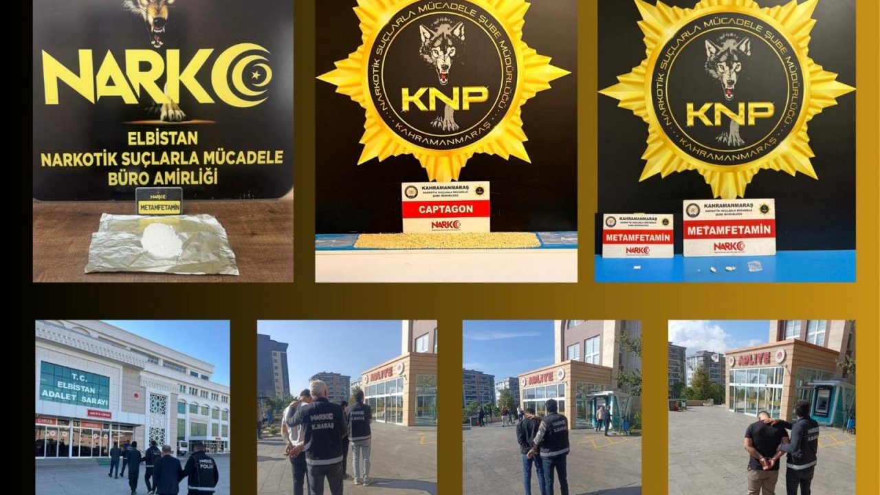 Kahramanmaraş’ta yasaklı madde operasyonu 5 tutuklama