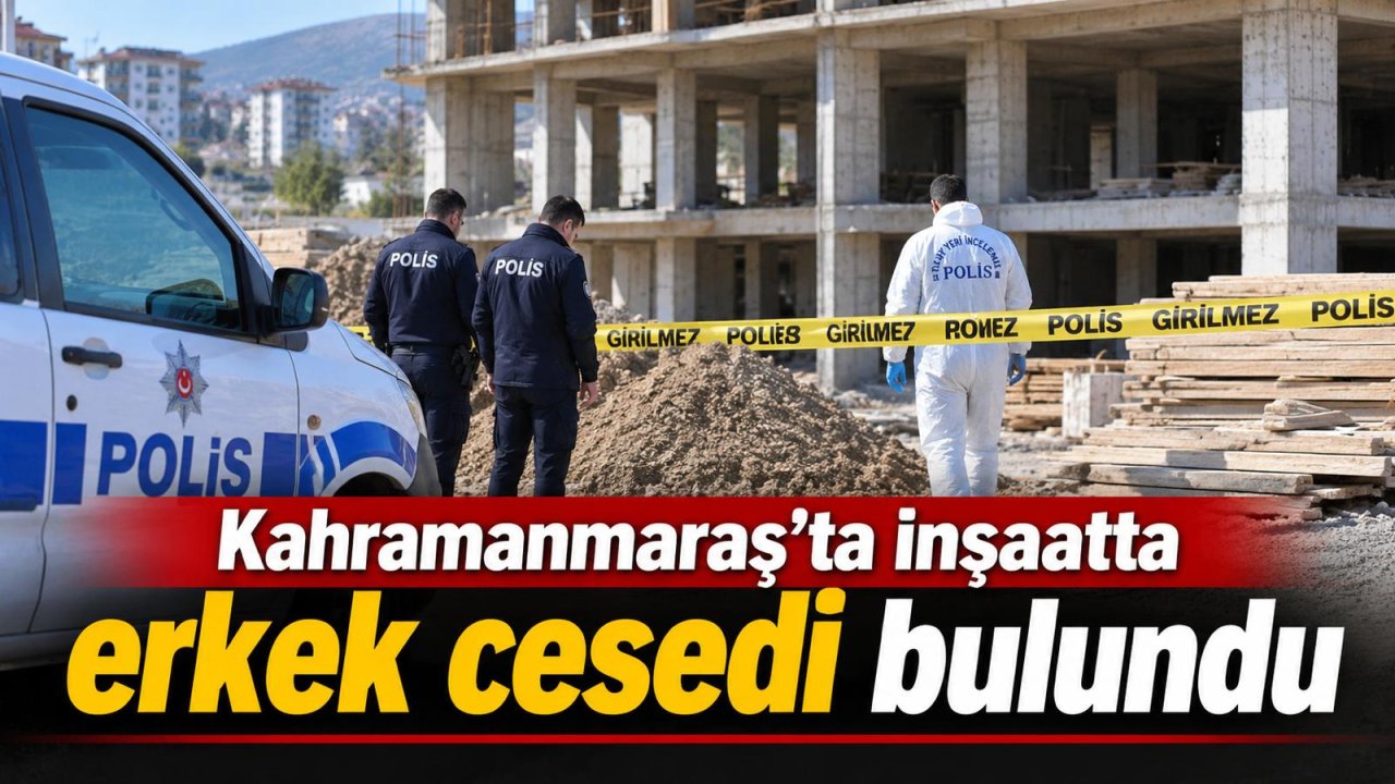 Kahramanmaraş’ta inşaatta erkek cesedi bulundu
