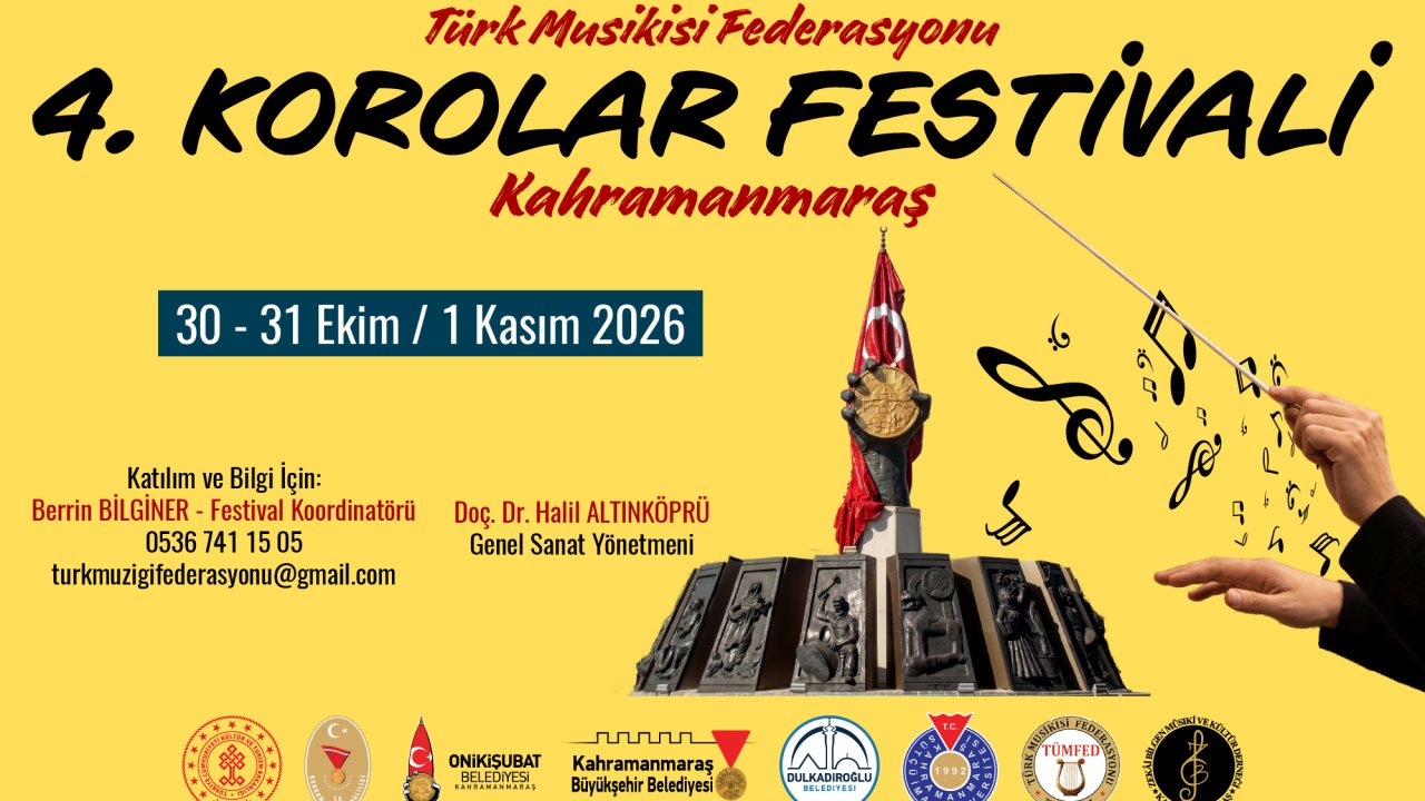 Kahramanmaraş’ta 4. TÜMFED Korolar Festivali Heyecanı