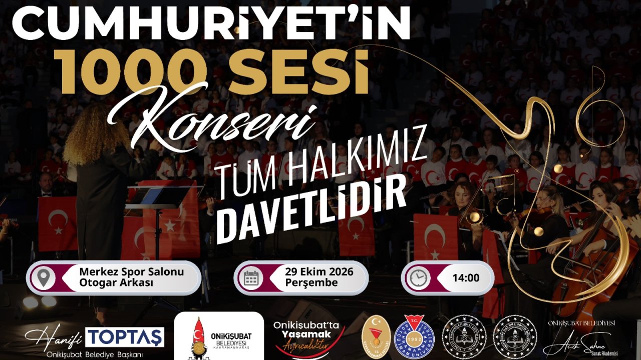 Kahramanmaraş’ta 1300 Öğrenci Cumhuriyet İçin Aynı Sahnede Buluşacak