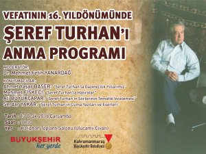 Büyükşehir’den Şeref Turhan paneli