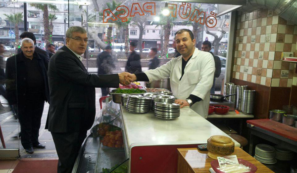 GÜVENÇ ÇARŞI ESNAFINI GEZDİ