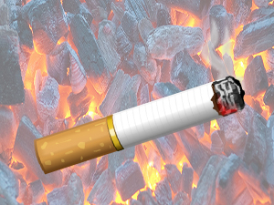 Bir garip olay! Dışı kömür içi sigara