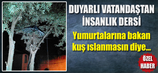 Duyarlı vatandaştan insanlık dersi...