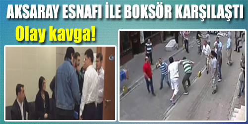 İrlandalı boksör Aksaray esnafı ile karşılaştı!