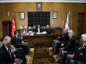 MUHARİP GAZİLER ERKOÇ’U ZİYARET ETTİ