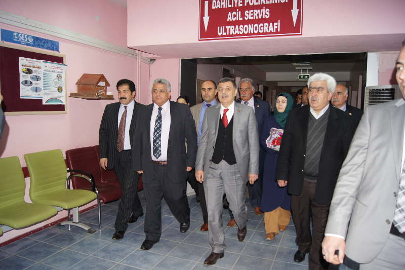 PAKDİL PAZARCIK İLÇESİ HASTANESİNDE İNCELEMELERDE BULUNDU