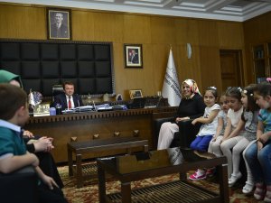ANAOKULU ÖĞRENCİLERİNDEN ZİYARET