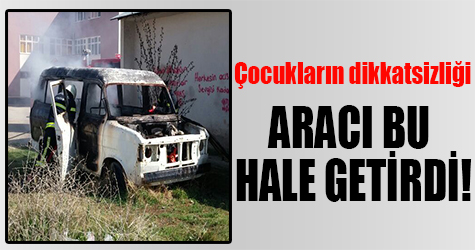Çocukların dikkatsizliği aracı bu hale getirdi!