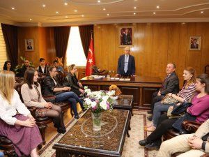 Avrupalı Öğrencilerden Vali Güvençer’e ziyaret