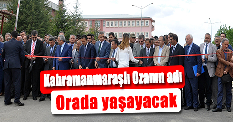 Kahramanmaraşlı Ozan'ın adı orada yaşayacak