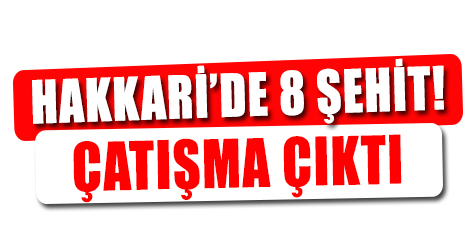 Hakkari'de 8 asker şehit oldu