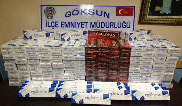 GÖKSUN'DA KAÇAK SİGARA OPERASYONU