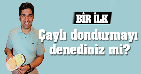 Çaylı dondurmayı denediniz mi?