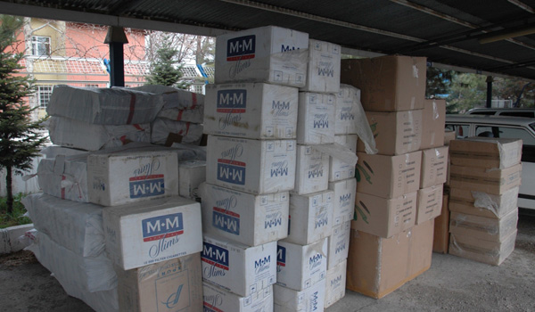 SİGARA KAÇAKÇILARINA AĞIR DARBE