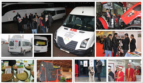 GÖKSUNLU ÇİFTÇİLER ve TEKNİK ELEMANLAR KAYSERİ TARIM FUARINDA