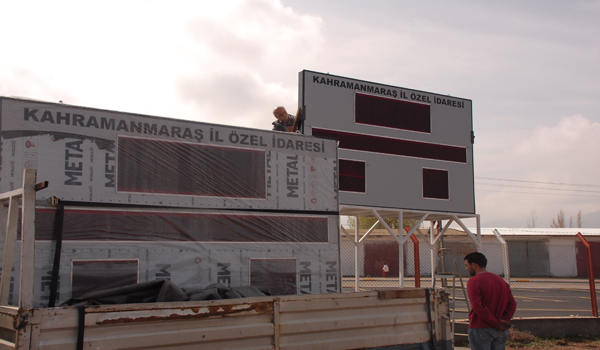 ÇİM SAHAYA ELEKTRONİK SKORBOARD