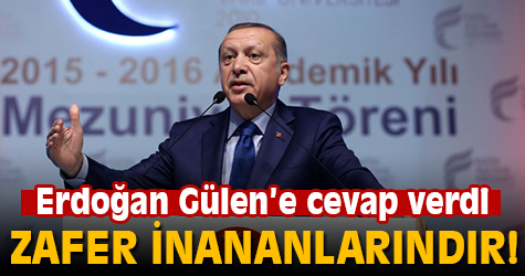 Erdoğan: "Biz ancak rükûda eğiliriz"