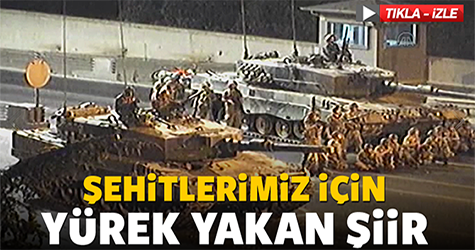 Şehitlerimiz için yürek yakan şiir