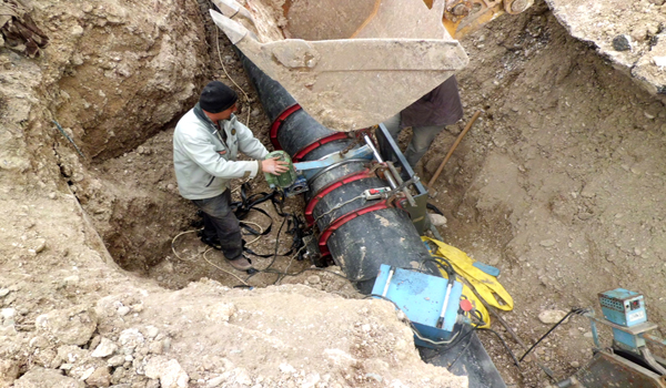 İÇME SUYU İÇİN DÖRT BİN METRE HAT ÇEKİLDİ