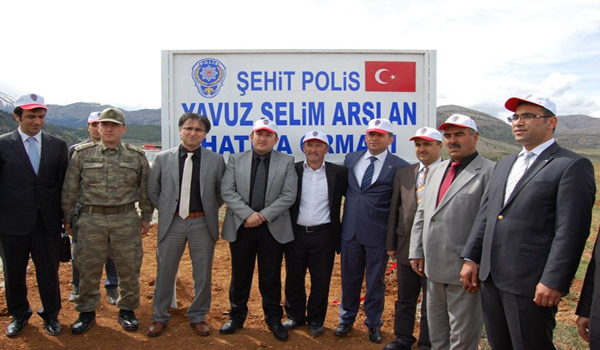 ŞEHİT POLİSİN ADI HATIRA ORMANINDA YAŞAYACAK