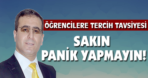 Öğrenciler sakın panik yapmasın