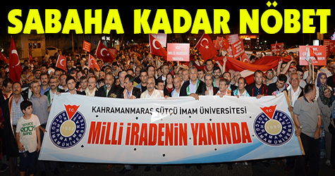 KSÜ Milli İradeye destek vermeye devam ediyor