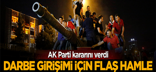 Darbe İçin Flaş Gelişme