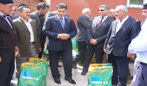 ÇAGLAYANCERİT DE SİLAJLIK MISIR TOHUMU DAĞITILDI