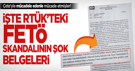 Rtük Fetö'yle mücadele edenle mücadele etmiş!