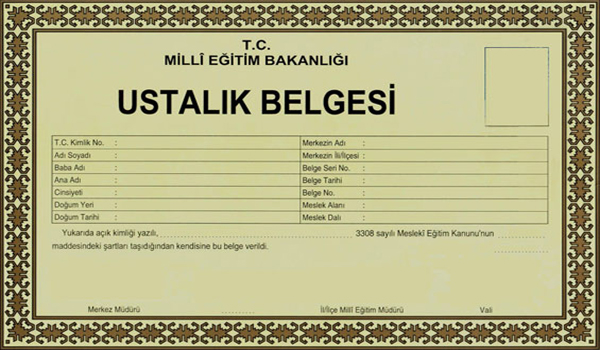 KAHRAMANMARAŞ TA 11 BİN 270 USTALIK BELGESİ VERİLDİ