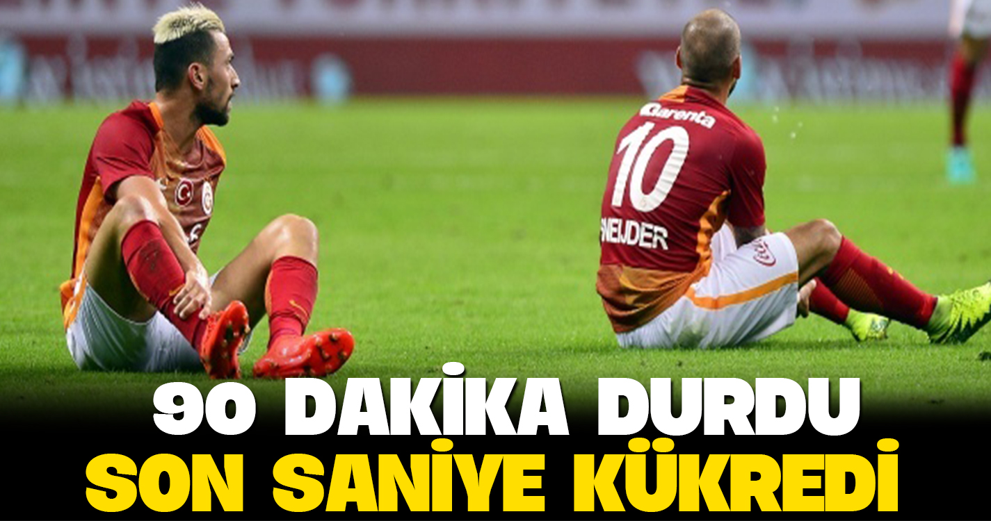 Aslan 90 dakika durdu son saniye kükredi