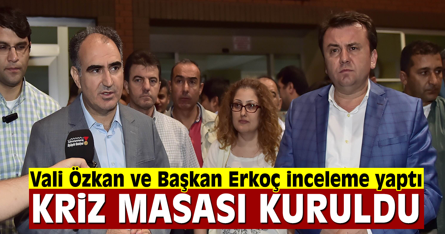 Elbistan için kriz masası kuruldu