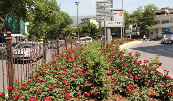 KAHRAMANMARAŞ GÜL BAHÇESİNE DÖNDÜ