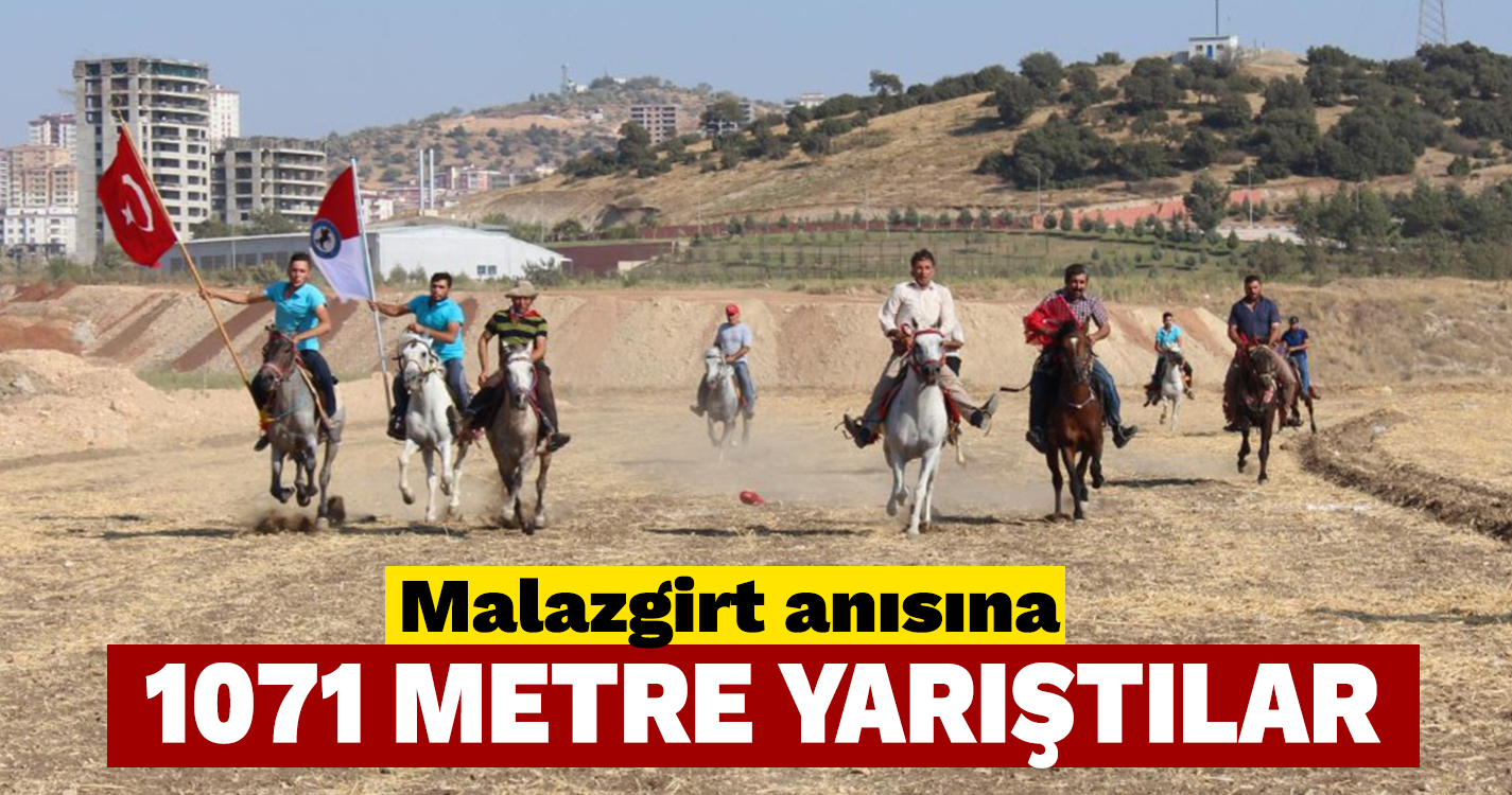 Malazgirt anısına 1071 metre yarıştılar