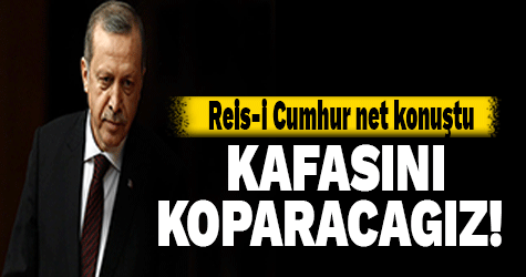 Reis-i Cumhur net konuştu! Kafasını koparacağız!