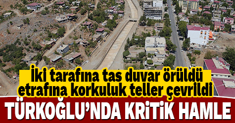 İki tarafına taş duvar örüldü, etrafına korkuluk teller çevrildi