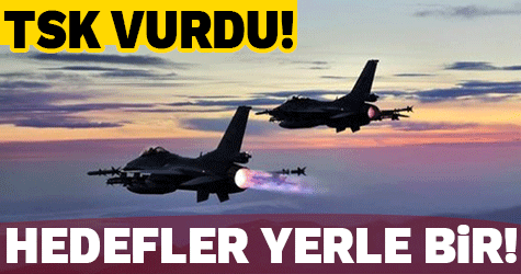 TSK vurdu! Hedefler yerle bir