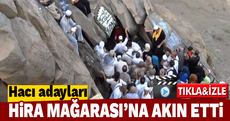Hacı adayları Hira Mağarası’nı ziyaret ediyor