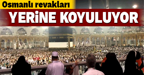 Osmanlı revakları yerine koyuluyor