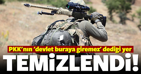 'Devlet buraya giremez' dedikleri bölge temizlendi