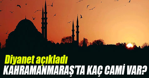 Kahramanmaraş'ta kaç cami var?