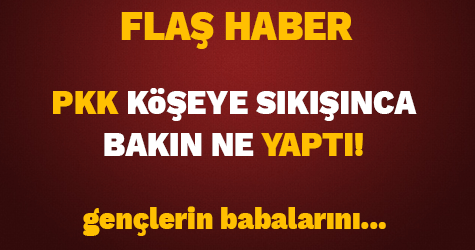 PKK/PYD köşeye sıkışınca bakın ne yaptı!