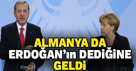 Alman'ya da Erdoğan'ın uçuşa yasak bölge önerisine destek verdi
