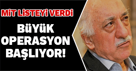 MİT'te 20 bin kişilik ikinci bir liste belirledi